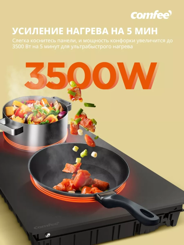 Индукционная варочная панель CIH301, 2 конфорки, инвертор