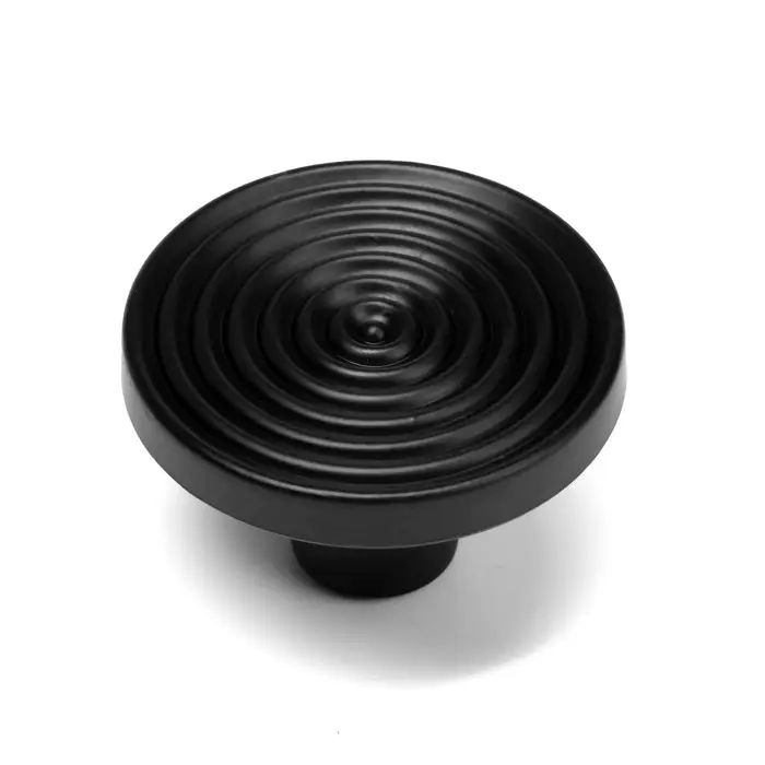 Ручка-кнопка CAPPIO PK111, d=38 мм, пластик, цвет черный