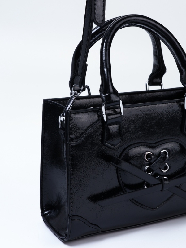 Сумка женская, 20*8*14, отд на молнии, длин ремень, черный