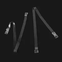 Лямки для бюстгальтера, силиконовые, фурнитура металл, 1 см, 37 см, пара, прозрачные