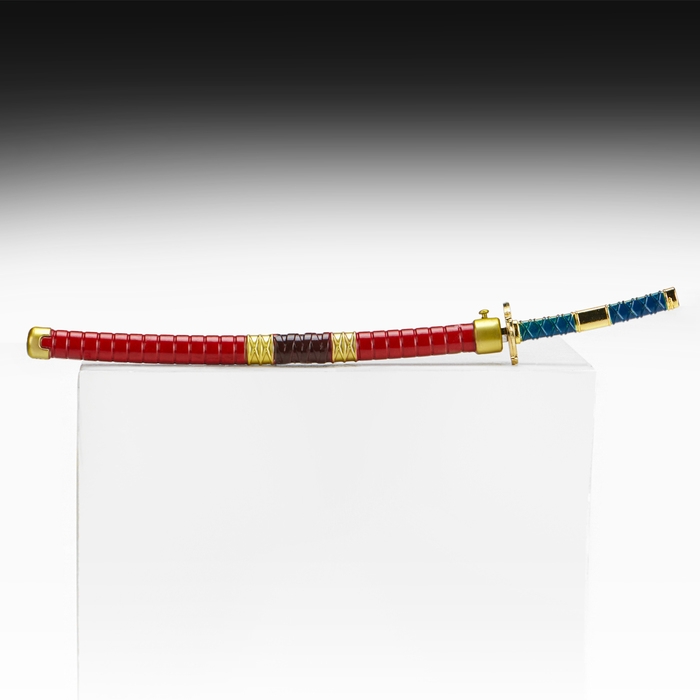Сувенирное оружие мини "Катана Зоро", 24 см, красная