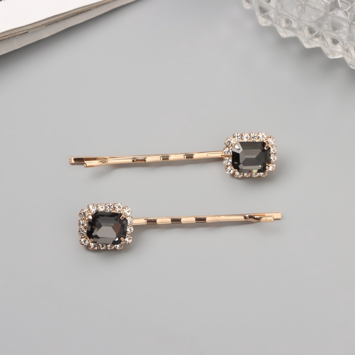 Невидимка для волос &laquo;Морвен&raquo; (набор 2 шт) грация, 5 см, золото