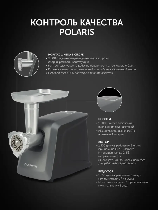 Мясорубка электрическая PMG 3090 RUS с насадками