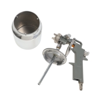 Краскораспылитель пневматический ТУНДРА, до 4 бар, сопло 1.5 мм, нижний бачок 0.75 л