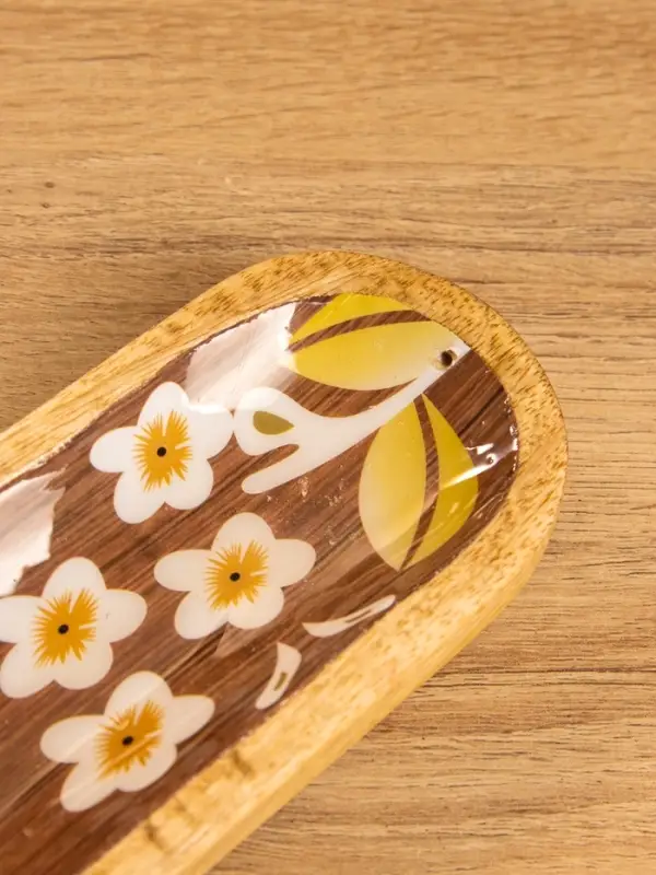 Подставка под благовония "Орхидея" 26х8х2,5 см, манговое дерево