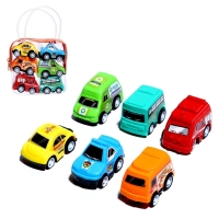Набор инерционных машин &laquo;Город&raquo; в сумке, 6 шт., МИКС