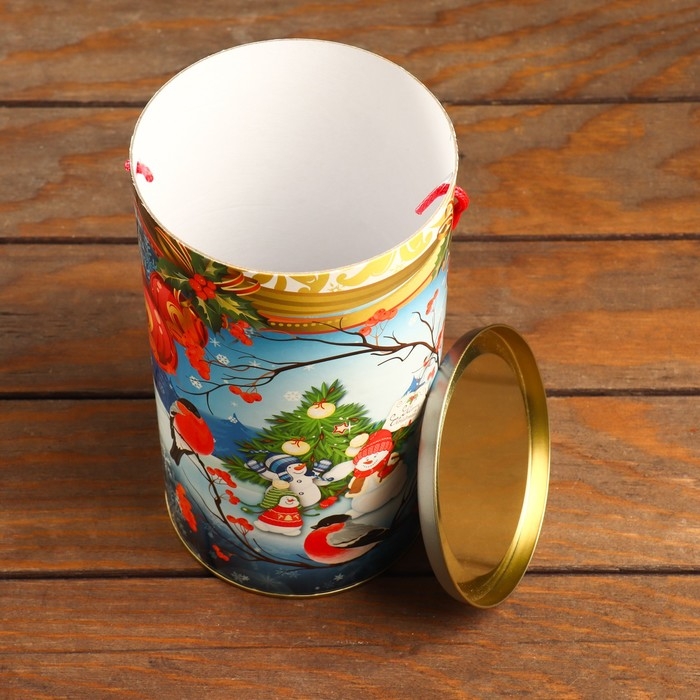 Новый год. Подарочная коробка, тубус «Снегири» 120 х 220 мм (200 мм внутр. высота). Новый год. Подарочная коробка, тубус «Снегири» 120 х 220 мм (200 мм внутр. высота).