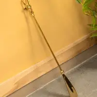 Ложка для обуви "Морская" 51 см, латунь