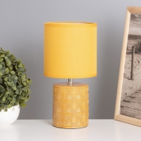 Лампа настольная "Кито" 1х40Вт Е14 горчичный 13х13х25см Лампа настольная "Кито" 1х40Вт Е14 горчичный 13х13х25см