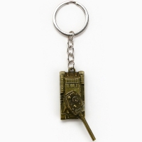 Брелок для ключей металлический &laquo;Защитник 23 февраля&raquo; танк, 2 х 10 см