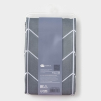 Штора для ванной SAVANNA, 180&times;180 см, цвет серый