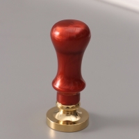 Печать для сургуча с пластиковой ручкой "Классика цифра 10" 2,5х2,5х6,3 см