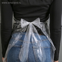 Фартуки одноразовые ПНД, 108&times;70 см, плотность 19-21 мкм, 100 шт/уп