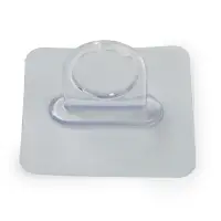 Держатель с клейкой поверхностью ТУНДРА, d=25 мм, 68&times;68 мм, прозрачный