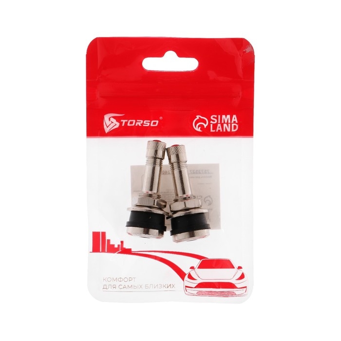 Вентиль для шин TORSO, TR-416, сборный, набор 2 шт