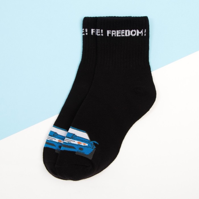 Носки для мальчика KAFTAN &laquo;Машина&raquo;, 16-18 см, цвет чёрный