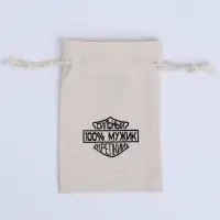 Мешочек подарочный для украшений, подарков и трав, текстиль, "100% мужик", 12&times;8 см