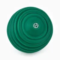 Игрушка пищащая  "Мячик, горизонтальные полоски", 5,5 см  темно-зеленая