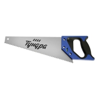 Ножовка по дереву ТУНДРА, 2К рукоятка, 2D заточка, каленый зуб, 7-8 TPI, 350 мм Ножовка по дереву ТУНДРА, 2К рукоятка, 2D заточка, каленый зуб, 7-8 TPI, 350 мм