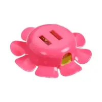 Набор точилок, 4 штуки с контейнером &laquo;Ромашка-смайл&raquo;, МИКС