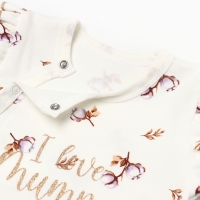 Комбинезон детский с открытыми ножками, цвет белый, рост 74