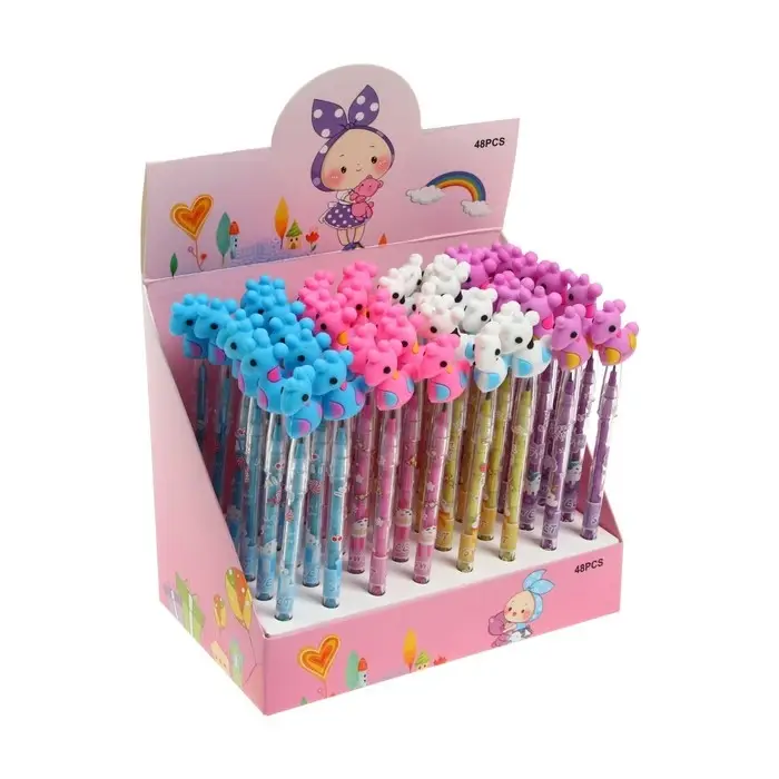 Карандаш - прикол Calligrata &laquo;Жираф&raquo;, секционный, МИКС