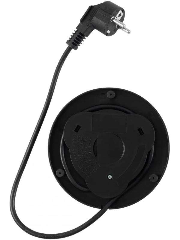 Чайник HYK-G3509 1.7л. 2200Вт черный прозрачный