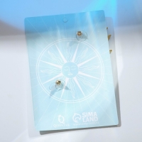 Серьги металл &laquo;Лучики&raquo; солнца, цвет золото