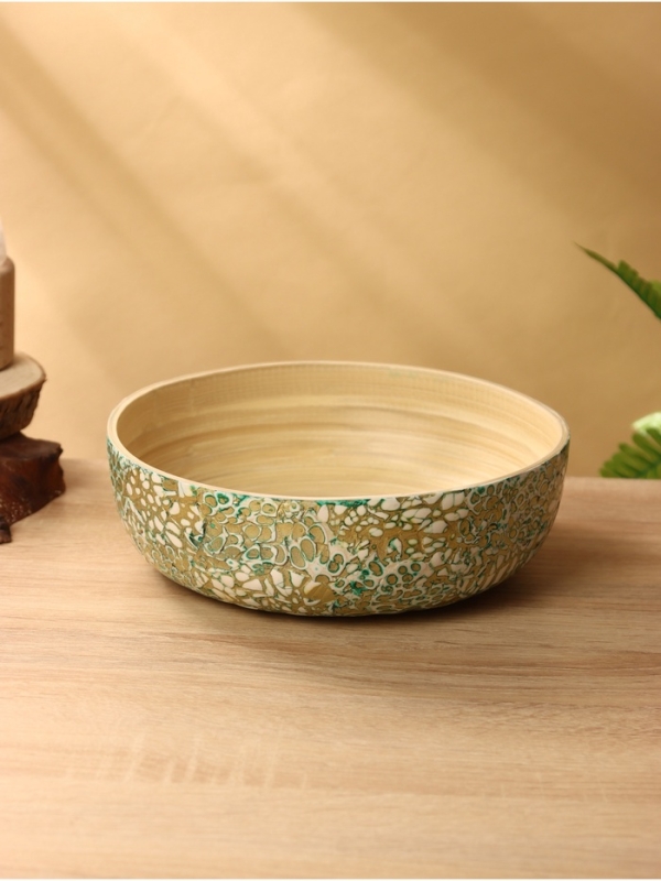 Миска 23х23х4 см, бамбук