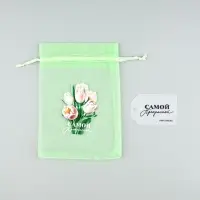 Мешочек подарочный из фатина с термонаклейкой &laquo;Самой прекрасной&raquo;, 11 х 16 см +/- 1.5 см