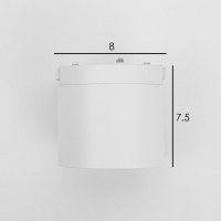 Светильник трековый ULTRA "Бочонок" LED 6Вт 3000K-5700К CRI90 белый 8х8х7,5см Светильник трековый ULTRA "Бочонок" LED 6Вт 3000K-5700К CRI90 белый 8х8х7,5см