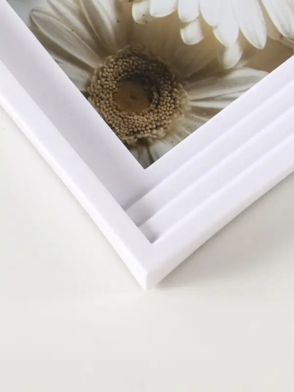 Фоторамка пластик 10х15 см "Арка" белая 19х14,5х1,8 см