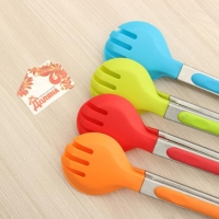 Щипцы для салата Доляна &laquo;Палитра&raquo;, 23 см, цвет МИКС