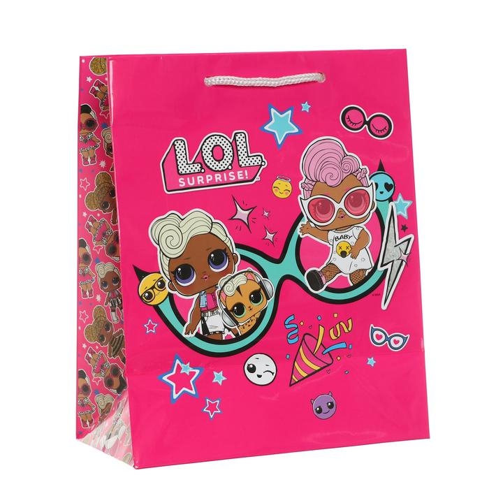 Пакет подарочный LOL, 18 &times; 22,3 &times; 10 см