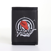 Кошелёк детский на липучке «Выбражулька», цвет чёрный Кошелёк детский на липучке «Выбражулька», цвет чёрный