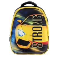 Рюкзак каркасный школьный Calligrata "Желтая тачка", 39 х 30 х 14 см Рюкзак каркасный школьный Calligrata "Желтая тачка", 39 х 30 х 14 см