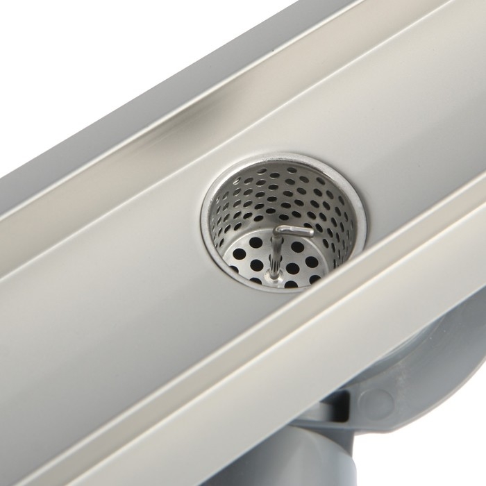 Трап линейный AFLORN AF20307-70, 700х70 мм, c флaнцeм своб. вращения 360°, нерж. сталь Трап линейный AFLORN AF20307-70, 700х70 мм, c флaнцeм своб. вращения 360°, нерж. сталь