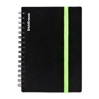 Тетрадь А6 на спирали, 80 листов в клетку, ErichKrause Accent, пластиковая обложка, на резинке, блок офсет 100% белизна, МИКС Тетрадь А6 на спирали, 80 листов в клетку, ErichKrause Accent, пластиковая обложка, на резинке, блок офсет 100% белизна, МИКС