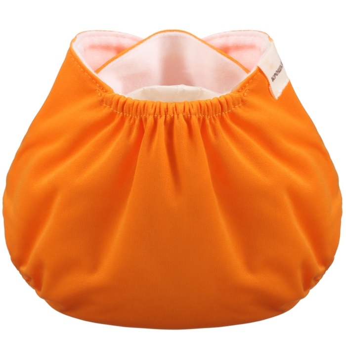 Многоразовый подгузник, 3-15 кг, цвет оранжевый, Крошка Я Многоразовый подгузник, 3-15 кг, цвет оранжевый, Крошка Я
