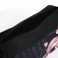 Сумка сдетская спортивная для девочки &laquo;Девочка с ушками&raquo;, 40х24х21см, отд на молнии, чёрный