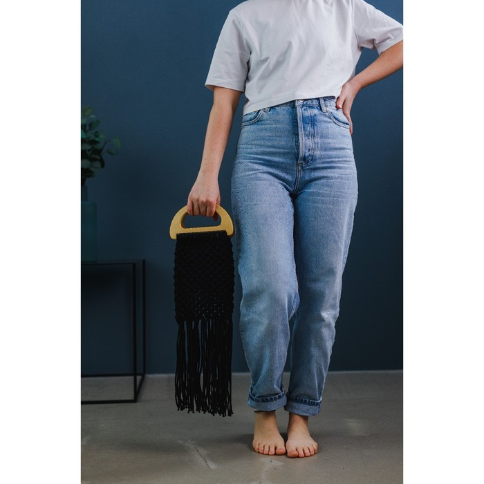 Ручки для сумки деревянные, 10 &times; 18 см, 2 шт, цвет бежевый