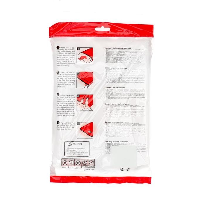 Вакуумный пакет для хранения вещей &laquo;Роза&raquo;, 70&times;100 см, ароматизированный, прозрачный