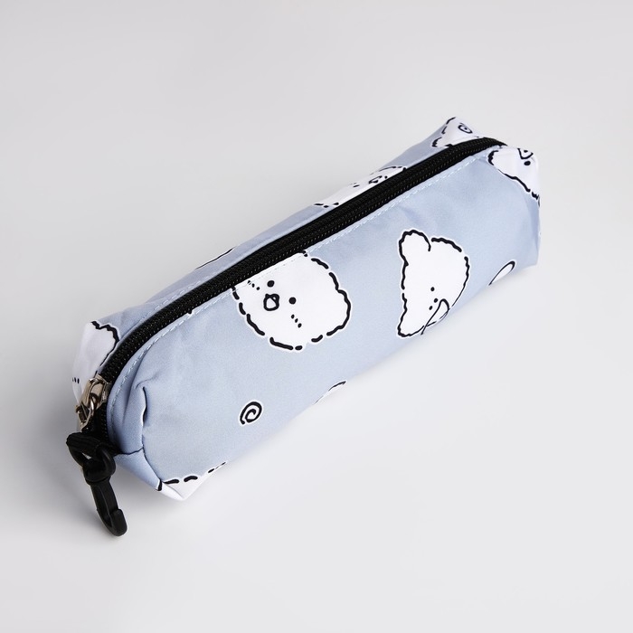 Рюкзак школьный из текстиля на молнии, 3 кармана, пенал, цвет голубой