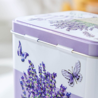 Банка с крышкой для сыпучих продуктов &laquo;Лаванда 2&raquo;, 2,7 л, 13,5&times;21,5 см, цвет сиреневый