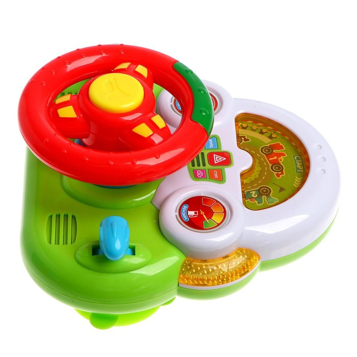 Музыкальный руль &laquo;Машинки&raquo;, световые и звуковые эффекты, работает от батареек