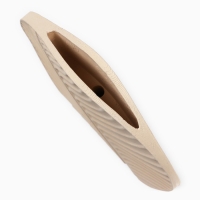 Ваза для цветов декоративная &laquo;Лист&raquo;, бежевая, 19,5 х 20,7 х 3 см