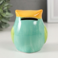 Копилка керамика "Яркий совёнок в горошек" 7,5х7,5х9 см Копилка керамика "Яркий совёнок в горошек" 7,5х7,5х9 см