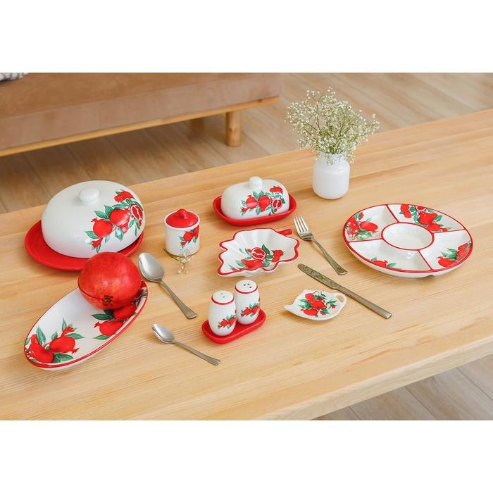 Подставка под чайный пакетик Доляна &laquo;Гранат&raquo;, 12&times;8,4 см