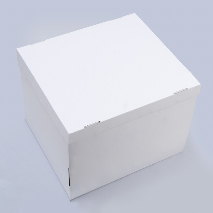 Коробка складная, крышка-дно, белая, 38 х 33 х 30 см