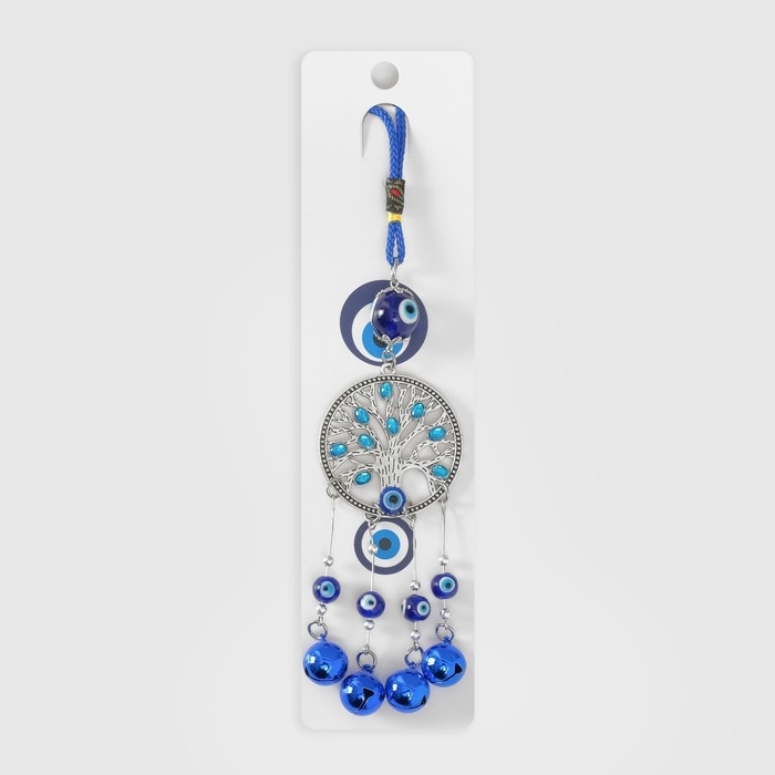 Подвеска от сглаза металл "Дерево с колокольчиками" 27 см